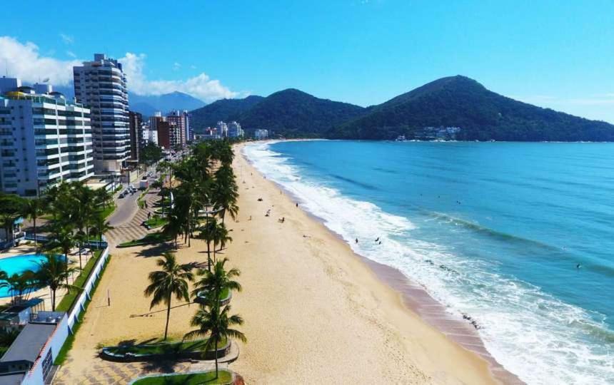 Ap Na Avenida Da Praia Caraguatatuba Exteriör bild